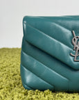 Borsa a tracolla Saint Laurent Toy LouLou Verde