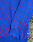 Felpa Louis Vuitton Size M blu e rossa