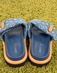 Ciabatte louis vuitton Mule bassa pool pillow Size 35 azzurre e blu