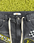 Pantaloncino Jorts Passport Valley Dreams In Denim Nero Multicolor 32