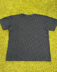 T-Shirt Christian Dior Blu Navy in jacquard oblique S