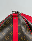 Keepall Bandoulière 45 Louis Vuitton Marrone Rosso