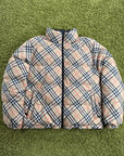 Piumino Ambleside Check Burberry Beige Nero L