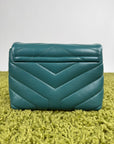 Borsa a tracolla Saint Laurent Toy LouLou Verde