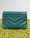 Borsa a tracolla Saint Laurent Toy LouLou Verde - Second Hand Di Fiore
