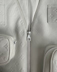 Gilet Louis Vuitton X Virgil Abloh in pelle Monogram Bianco 54