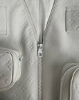 Gilet Louis Vuitton X Virgil Abloh in pelle Monogram Bianco 54 - Second Hand Di Fiore