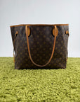 Borsa Neverfull MM monogram Louis Vuitton Marrone
