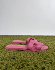 Sandali Piatti Hermès Oran in pelle Rosa 37