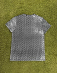 T-Shirt Balmain Monogram Bianco Nera L