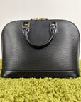 Borsa Alma PM in pelle epi Louis Vuitton Nero