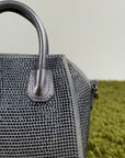 Borsa Micro Antigona In raso Con strass lavanda Viola