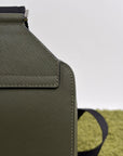 Borsa Monospalla Brique Prada in pelle saffiano Verde
