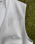 Gilet Louis Vuitton X Virgil Abloh in pelle Monogram Bianco 54
