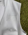 Gilet Louis Vuitton X Virgil Abloh in pelle Monogram Bianco 54 - Second Hand Di Fiore