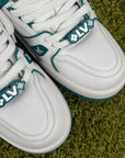 Louis Vuitton trainer maxi Size 10.5=44.5 calza 45/45.5 bianche e verdi