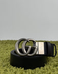 Cintura Gucci Nero Argento 105/42