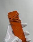 Cintura Monogram Reversibile Louis Vuitton Arancione 90/36
