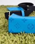 Mini Borsa a tracolla Louis Vuitton Gaston Azzurra