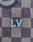 T-Shirt Damier Ébène Louis Vuitton Marrone 4L