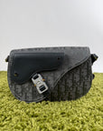 Borsa a tracolla saddle Christian Dior Nero