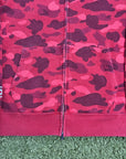Zip Up Hoodie Bape Rosso XXL