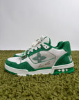 Louis Vuitton Trainer in Denim Verde 7.5