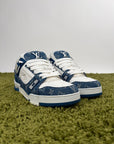 Louis Vuitton Trainer in Denim Blu 8.5