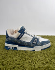 Louis Vuitton Trainer In Denim Blu 7.5