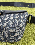 Borsello Dior Monogram blu e grigio