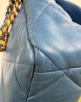 Borsa Chanel 19 Trapuntata in Pelle Azzurra