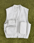 Gilet Louis Vuitton X Virgil Abloh in pelle Monogram Bianco 54