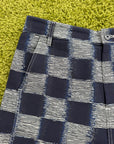 Pantalone Louis Vuitton damier 50 blu
