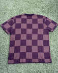 T-Shirt Louis Vuitton con motivi damier Marrone M