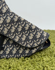 Borsa Saddle Christian Dior In oblique Beige Blu