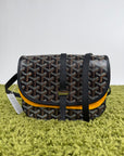 Goyard Borsa a tracolla Belvedère PM in tela Goyardine Nero
