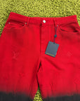 Completo Louis Vuitton Rosso Nero Giacca 50 Jeans 33