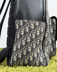 Zaino Dior Saddle In Jacquard e pelle di Vitello Grigio