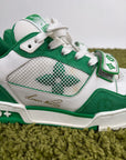 Louis Vuitton Trainer in Denim Verde 7.5