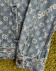 Completo Louis Vuitton X Supreme Size 50/34 blu e bianco