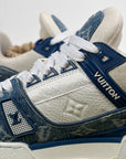 Louis Vuitton Trainer Denim Blu 7