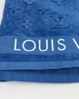 Asciugamano Louis Vuitton blu e bianco