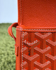 Borsa Goyard Belvedere PM in tela Goyardine Arancione