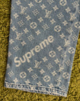 Completo Louis Vuitton X Supreme Size 50/34 blu e bianco