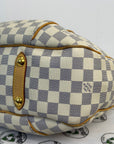 Louis Vuitton galliera bianca in cavavas damier