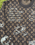 Maglione Louis Vuitton Monogram Marrone S