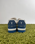 Louis Vuitton Trainer in denim Blu 8