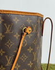 Borsa Neverfull MM monogram Louis Vuitton Marrone