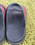 Sandali Gucci Size 9=43 nere verdi e rosse