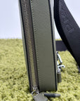 Borsa Monospalla Brique Prada in pelle saffiano Verde